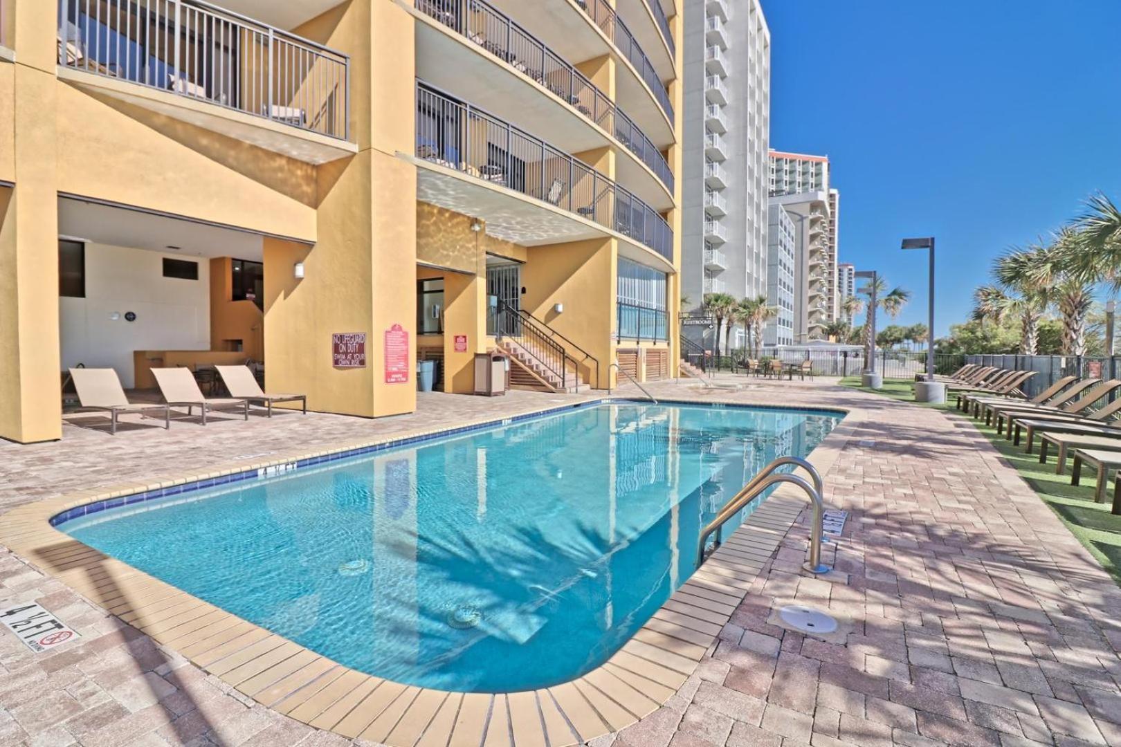 Beautiful Warm Ocean View Beach Condo With Pool Myrtle Beach Bagian luar foto